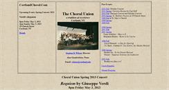 Desktop Screenshot of cortlandchoral.com